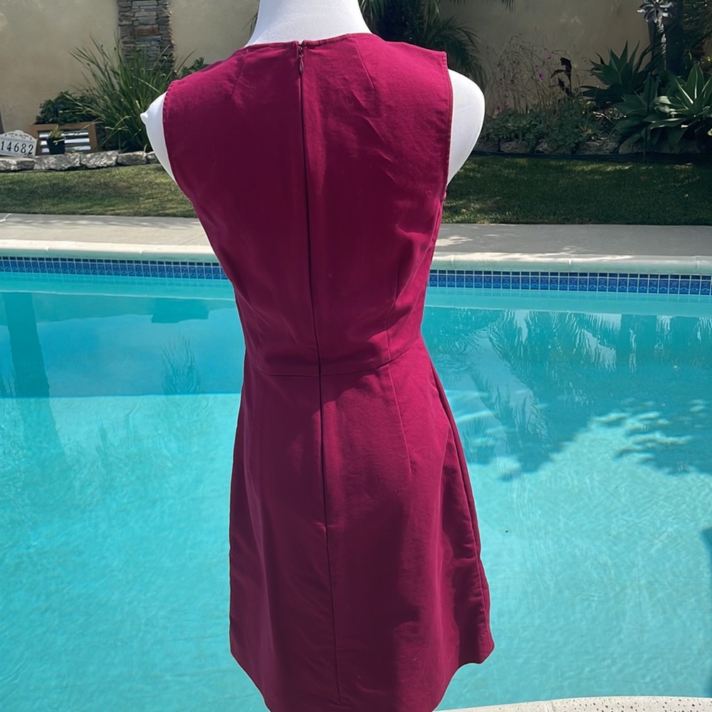 GAP | cotton, A-line, pink dress | size 0 | Pockets - Picture 5 of 9